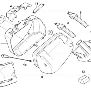 Ofertă limitată Mouluri protecție stânga LINKS - BMW Motorrad