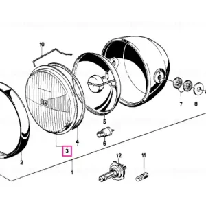 Livrare rapidă Set instalare lentilă lampă - BMW Motorrad