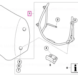 Set suporți parbriz - BMW Motorrad Doar azi