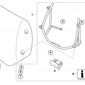 Livrare expres Parbriz înalt L=340MM - BMW Motorrad