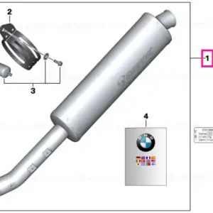 Tub esapament sport AKRAPOVIC - BMW Motorrad Livrare expres