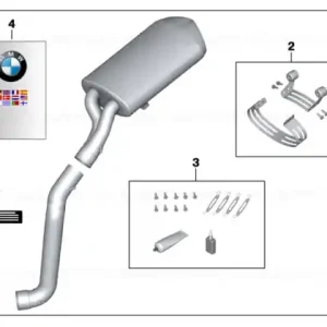 Tub esapament sport AKRAPOVIC - BMW Motorrad Transport gratuit