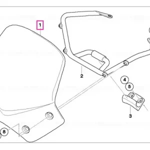 Ofertă Parbriz sport colorat L=280MM - BMW Motorrad