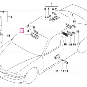 Ultima șansă Lampă interior și lectură GRAU - BMW