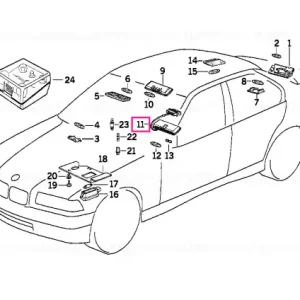 Vezi acum Lampă interior și lectură HELLGRAU - BMW