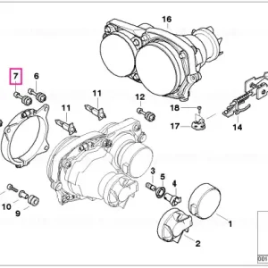 Suport fascicul scazut L=21MM - BMW Motorrad Noutate