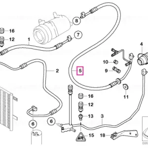 Conduct aspirare evaporator-compresor - BMW Livrare rapidă