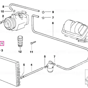 Conduct presiune compresor-condensator - BMW Mai ieftin