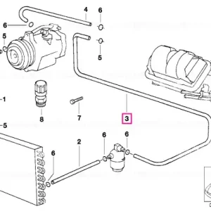 Ansamblu conduct uscare-evaporator - BMW Chilipir
