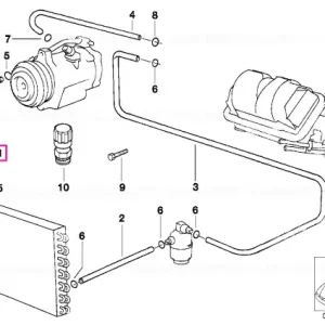 Conduct presiune compresor-condensator - BMW Cel mai vândut