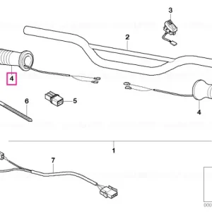 Mâner încălzit stânga - BMW Motorrad Reducere extra