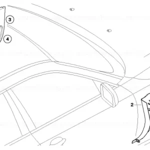Reducere extra Panou lateral față stânga CREMEBEIGE - BMW