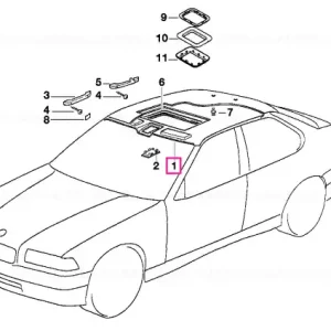 Super ofertă Tapitaj interior cu acoperiș SCHWARZ - BMW