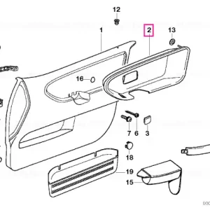 Cel mai vândut Insertie tarim usa stanga C1TT/D6TT GRAU - BMW