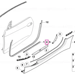 Capac intrare dreapta, HIGH - BMW Retur gratuit