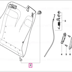 Set fitinguri panou spătar spate - BMW Cumpără online