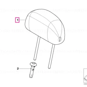 Pernă cap țesătură S7PN,AKPN BLACK - BMW - Mini Ofertă limitată