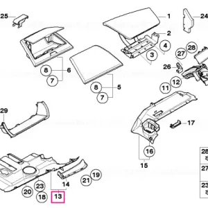 Super ofertă Panou tapiterie control pedala, SANDBEIGE - BMW