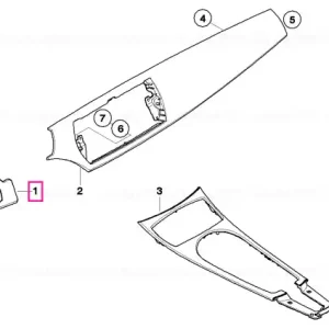 Capac bord, aluminiu, stanga, CIRRUS - BMW Noutate