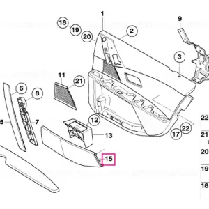 Buzunar ușă spate dreapta, SCHWARZ - BMW Nu rata