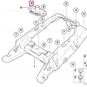 Chilipir Șurub Torx conic 6X30 - BMW Motorrad