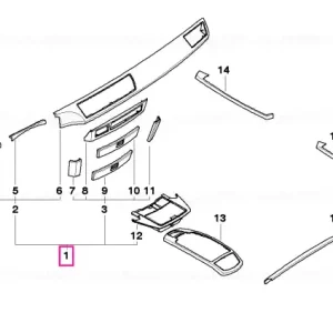 Set placaje lemn ESCHE DUNKEL - BMW Reducere