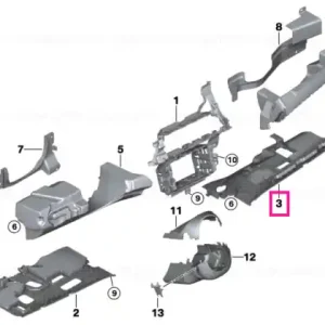 Retur ușor Panou ornamental intrare ușă dreapta - BMW