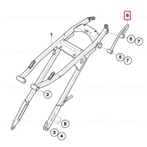 Mâner posterior dreapta - BMW Motorrad Livrare expres