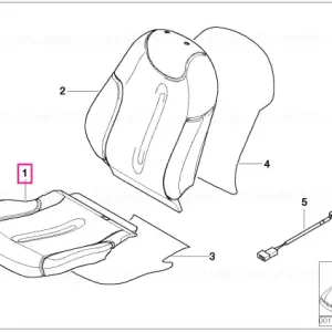 Expediere rapidă Husă scaun sport țesătură/piele S9LP LAPISBLAU - BMW - Mini