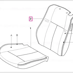 Reducere extra Husă spătar, piele, stânga - INDIVIDUAL - BMW