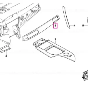 Reducere extra Panou lemn tablou bord dreapta PIANOLACK SW - BMW