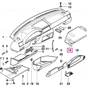 Cel mai vândut Panou ornamental dreapta - BMW