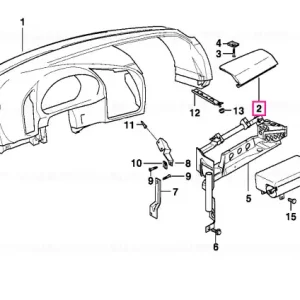 Chilipir Capac tablou bord GRAU - BMW