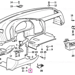 Vezi acum Panou trim inferior stânga BEIGE - BMW