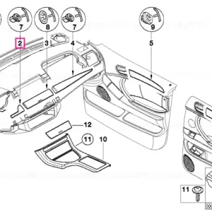 Retur gratuit Bandă decorativă tablou centru stânga TITAN 2 - BMW