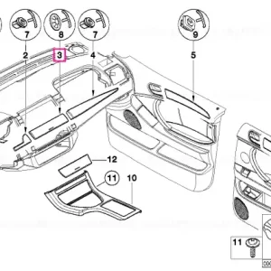 Bandă decorativă tablou centru TITAN 2 - BMW Disponibil imediat