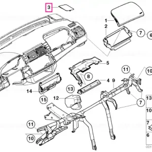 Capac difuzor dreapta SCHWARZ - BMW Ofertă limitată