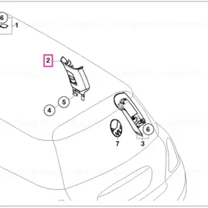 Reducere Capac stalpul B stanga - HORIZON GREY - BMW - Mini