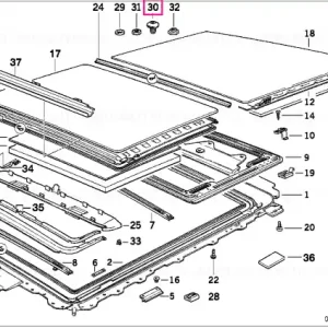 Retur gratuit Șurub Torx cu șaibă ISA M6X10 - BMW