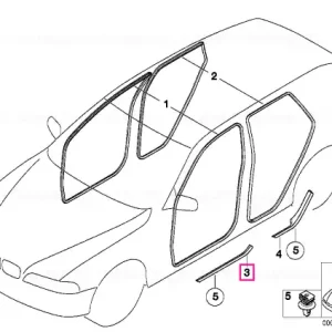 Ultima șansă Protecție intrare față dreapta GRAU - BMW