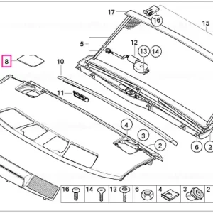 Vezi acum Capac difuzor dreapta BEIGE - BMW