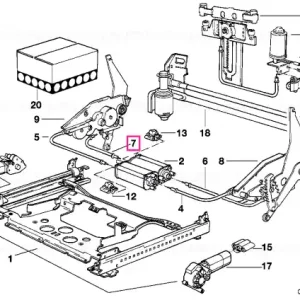 Arbore flexibil ajustare scaun BROSE/L=508 BROSE / L=508 - BMW Ofertă specială