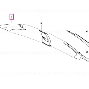 Capac coloană A dreapta ANTHRAZIT - BMW Expediere rapidă