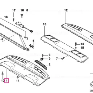 Super ofertă Tavă depozitare jaluzea retractabilă, MARINEBLAU - BMW