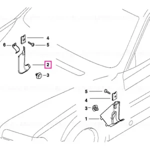 Reducere extra Panou trim lateral față dreapta ANTHRAZIT - BMW