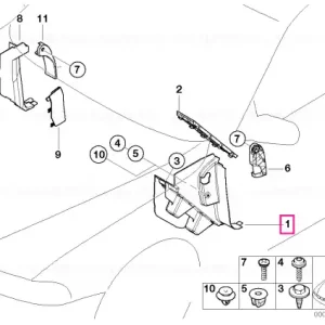 Cumpără acum Panou lateral fată stânga GRAU - BMW