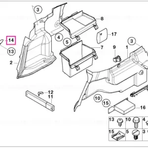 Capac interior spate dreapta - BMW Expediere rapidă