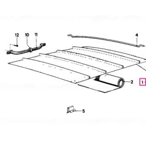 Tapiserie plafon sunroof velur GRAU - BMW Popular