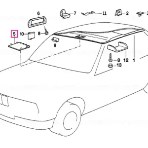 Capac motor acoperiș SILBER - BMW Premium
