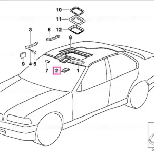 Cel mai vândut Capac motor acoperiș ANTHRAZIT - BMW